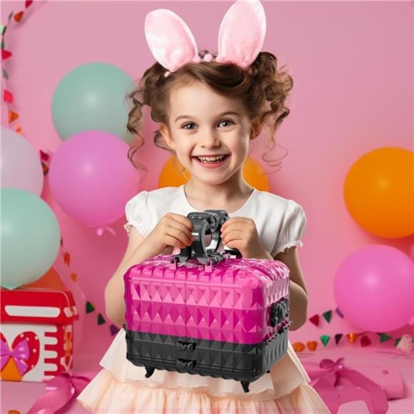 Kids Makeup Kit, 52 Pcs Pretend Makeup , Washable Non Toxic Make Up For Kids - Picture 4 of 6